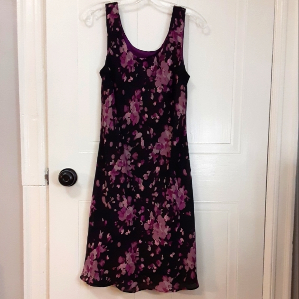 Black floral dress